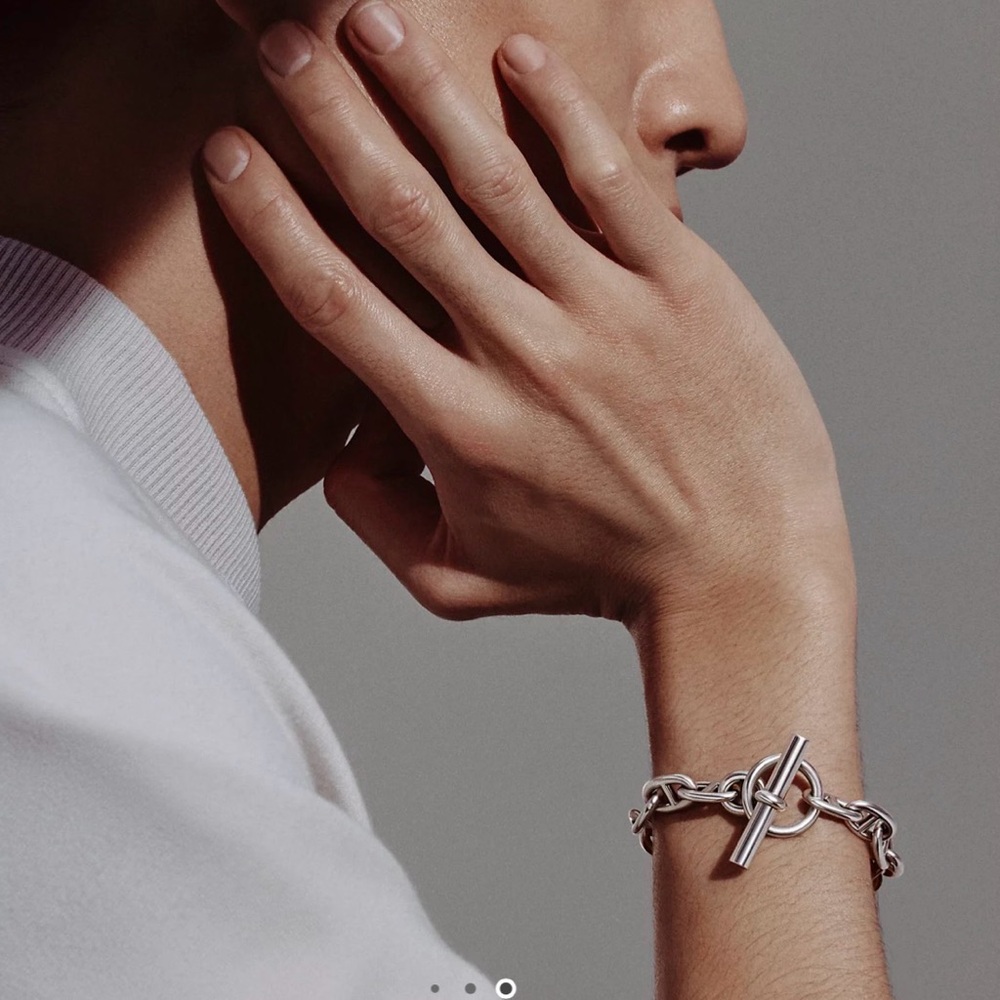 Hermes Chaine d'ancre bracelet, medium model size 15 - Picture 4 of 5